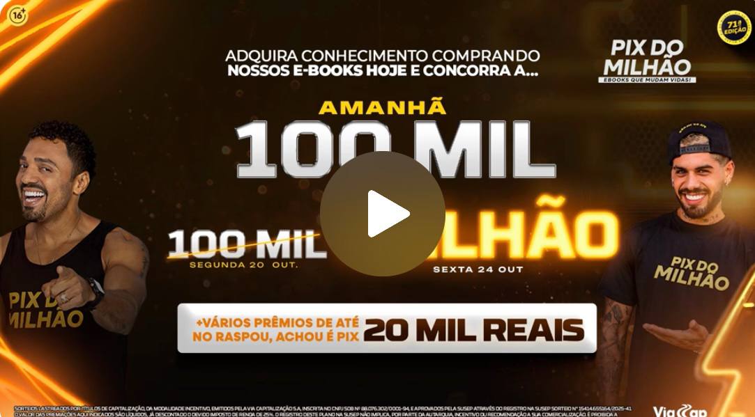 banner pix do milhão